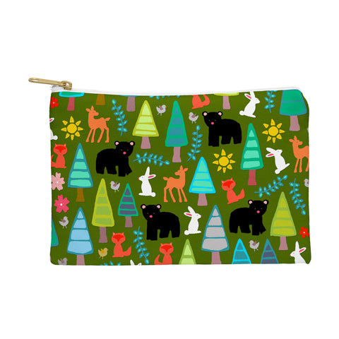 Sharon Turner black bear woodland Pouch