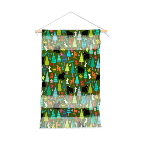 Sharon Turner black bear woodland Wall Hanging Portrait