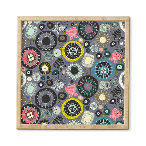 Sharon Turner blooms amethyst Framed Wall Art