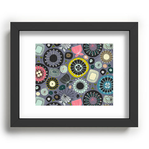 Sharon Turner blooms amethyst Recessed Framing Rectangle