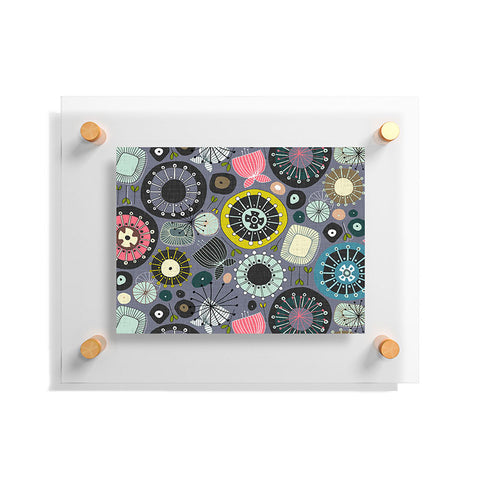 Sharon Turner blooms amethyst Floating Acrylic Print