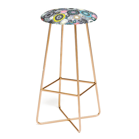 Sharon Turner blooms amethyst Bar Stool