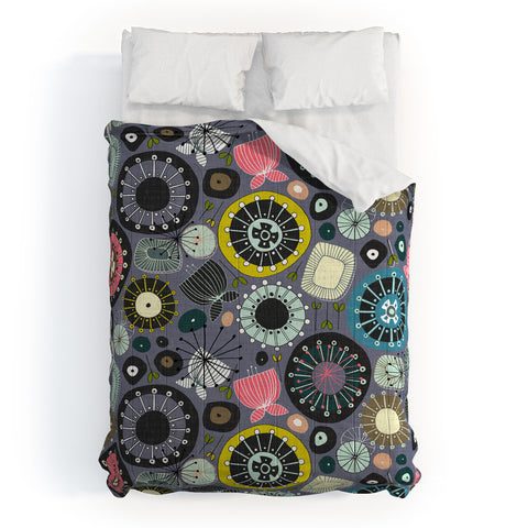 Sharon Turner blooms amethyst Comforter