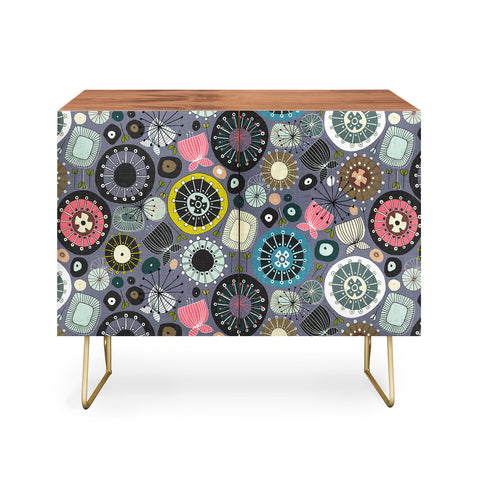 Sharon Turner blooms amethyst Credenza