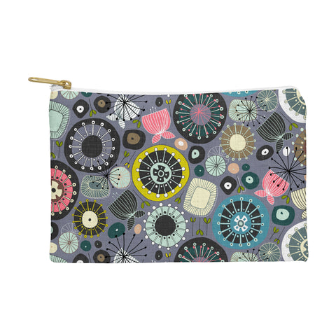 Sharon Turner blooms amethyst Pouch