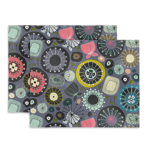 Sharon Turner blooms amethyst Placemat