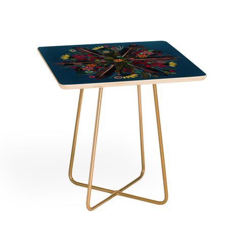 Sharon Turner bohemian posy blue Side Table