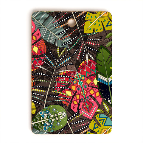 Sharon Turner boho hojas walnut Cutting Board Rectangle