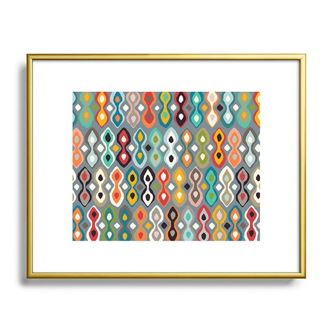 Sharon Turner brocade Metal Framed Art Print