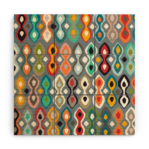 Sharon Turner brocade Wood Wall Mural