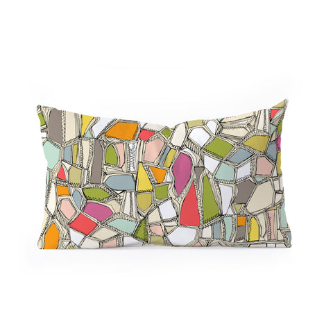 Sharon Turner BROKEN POP Oblong Throw Pillow