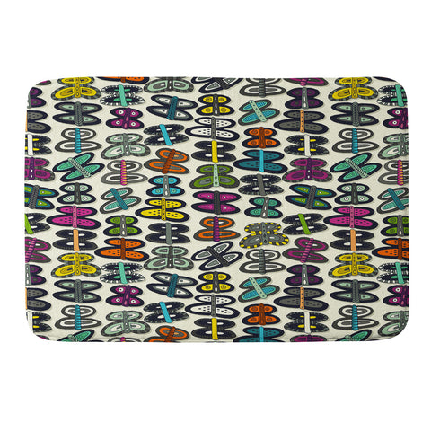 Sharon Turner butterfly pop Memory Foam Bath Mat