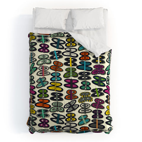 Sharon Turner butterfly pop Comforter