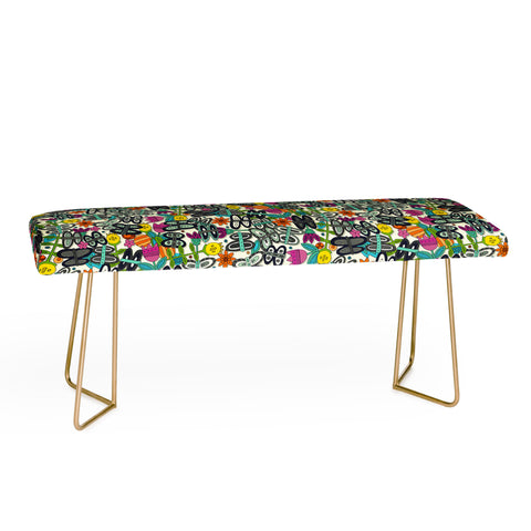 Sharon Turner butterfly pop garden Bench
