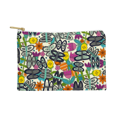 Sharon Turner butterfly pop garden Pouch