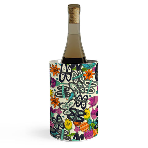 Sharon Turner butterfly pop garden Wine Chiller