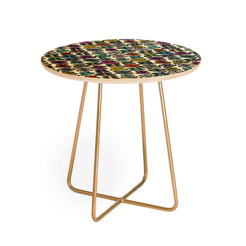 Sharon Turner butterfly pop Round Side Table