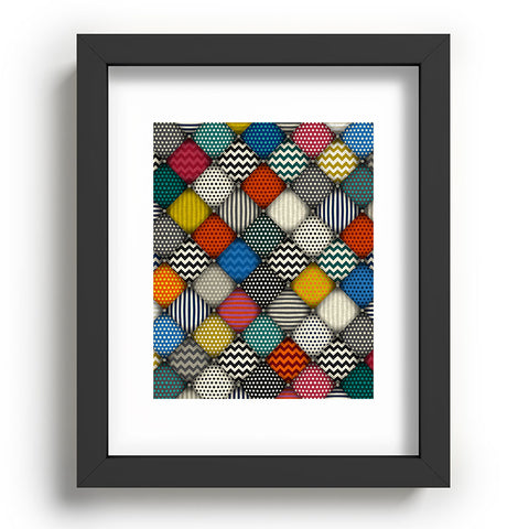 Sharon Turner buttoned patches Recessed Framing Rectangle