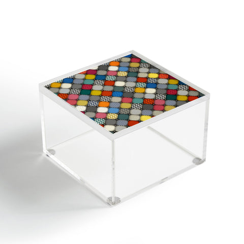Sharon Turner buttoned patches Acrylic Box