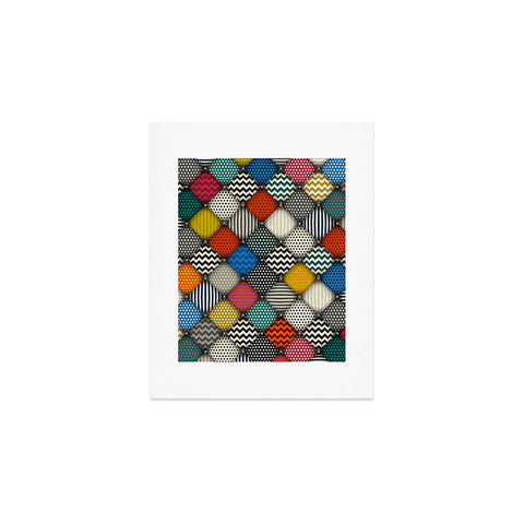 Sharon Turner buttoned patches Art Print