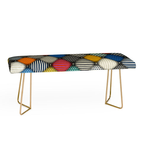 Sharon Turner buttoned patches Bench