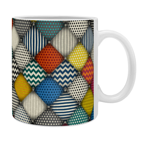 Sharon Turner buttoned patches Coffee Mug