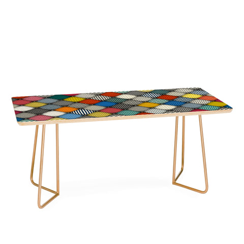 Sharon Turner buttoned patches Coffee Table