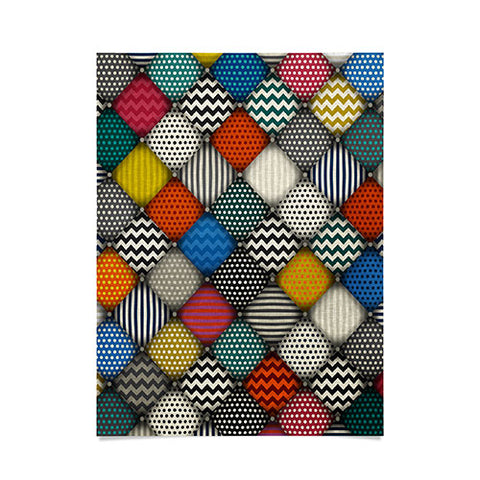 Sharon Turner buttoned patches Poster