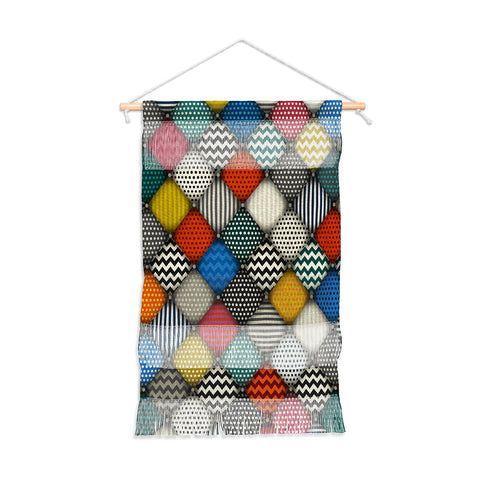 Sharon Turner buttoned patches Wall Hanging Portrait