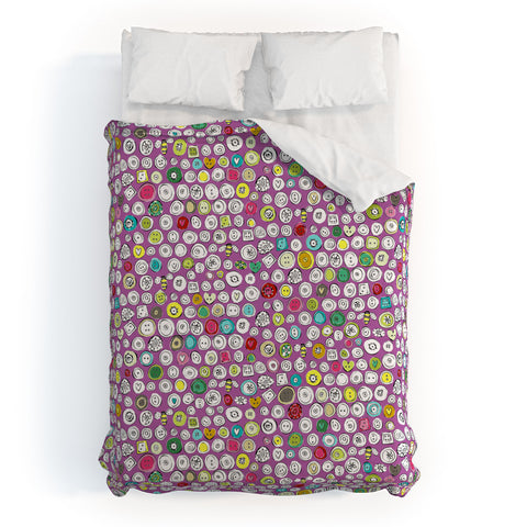 Sharon Turner Buttons And Bees Duvet Cover