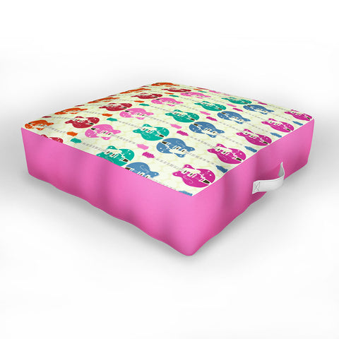 Sharon Turner Candy Rock Outdoor Floor Cushion