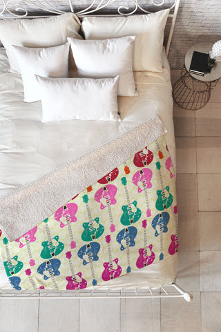 Sharon Turner Candy Rock Fleece Throw Blanket