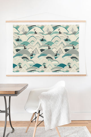 Sharon Turner caribou mountains Art Print And Hanger