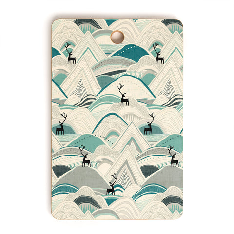 Sharon Turner caribou mountains Cutting Board Rectangle