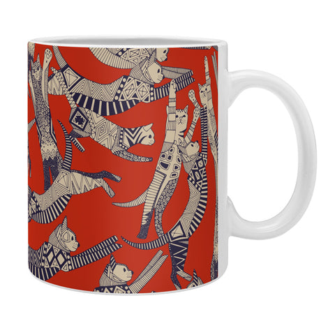 Sharon Turner cat party retro Coffee Mug