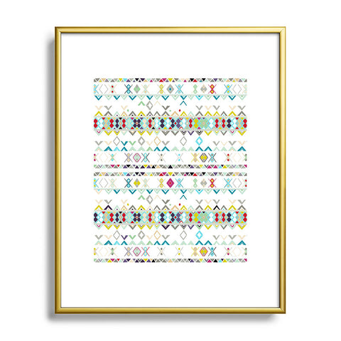 Sharon Turner celebration weave Metal Framed Art Print