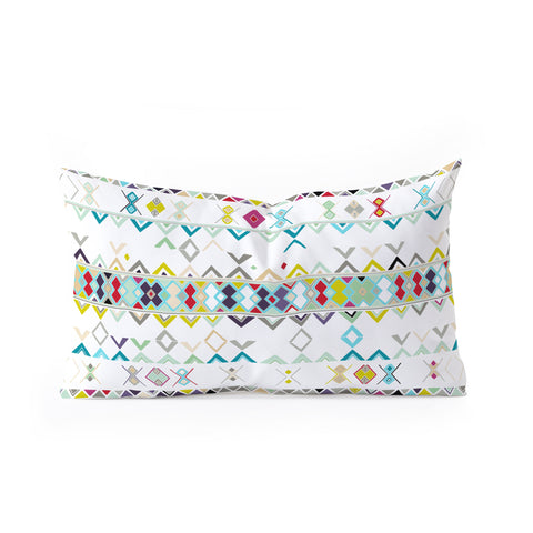Sharon Turner celebration weave Oblong Throw Pillow