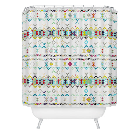 Sharon Turner celebration weave Shower Curtain