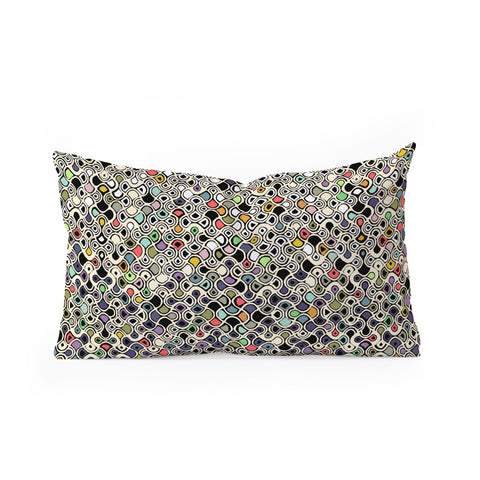 Sharon Turner Cellular Ombre Oblong Throw Pillow