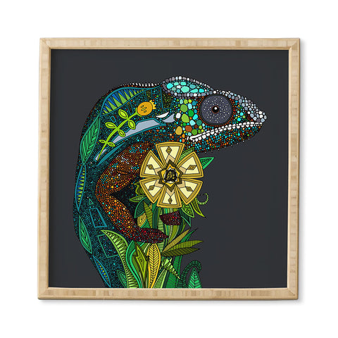 Sharon Turner Chameleon Pewter Framed Wall Art