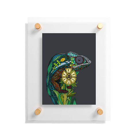 Sharon Turner Chameleon Pewter Floating Acrylic Print