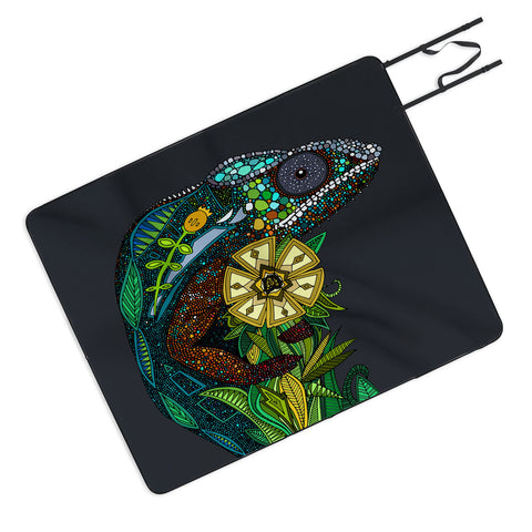 Sharon Turner Chameleon Pewter Picnic Blanket