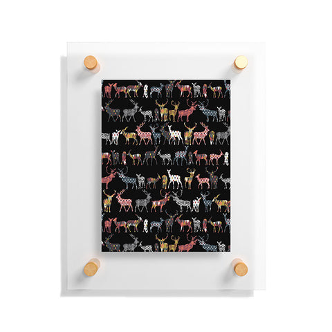 Sharon Turner Charcoal Spice Deer Floating Acrylic Print