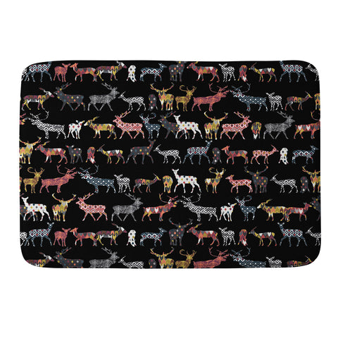 Sharon Turner Charcoal Spice Deer Memory Foam Bath Mat