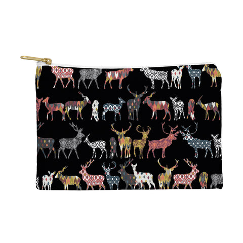 Sharon Turner Charcoal Spice Deer Pouch