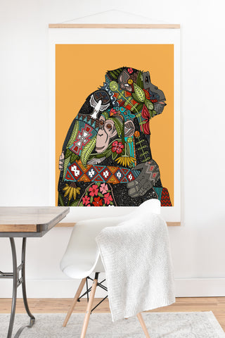 Sharon Turner Chimpanzee Love Art Print And Hanger