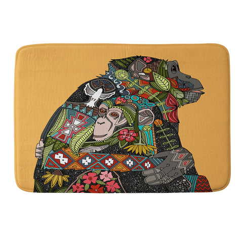 Sharon Turner Chimpanzee Love Memory Foam Bath Mat