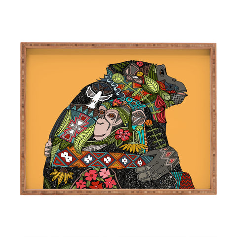 Sharon Turner Chimpanzee Love Rectangular Tray