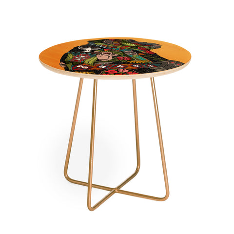 Sharon Turner Chimpanzee Love Round Side Table