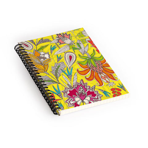 Sharon Turner chintz pop yellow Spiral Notebook